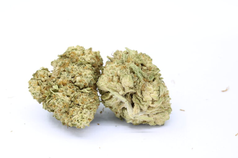 White Frost CBD Blüten Nahaufnahme